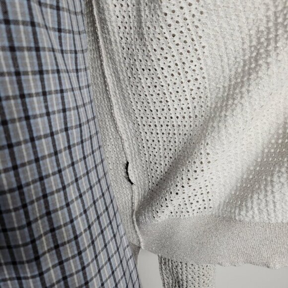 Zadig & Voltaire "Daphnee" Silver Grey Open Front Knit Cardigan Size S - Picture 4 of 11